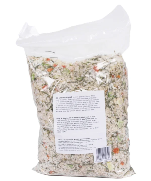 Dierendrogist Rijst Groente en Kruidenmix Dierendrogist Rijst Groente en Kruidenmix