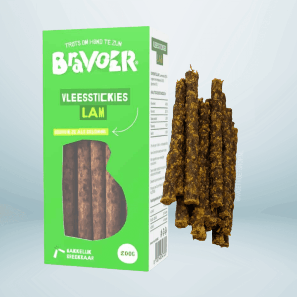 Bravoer Vleessticks Lam Breekbare Hondensnacks