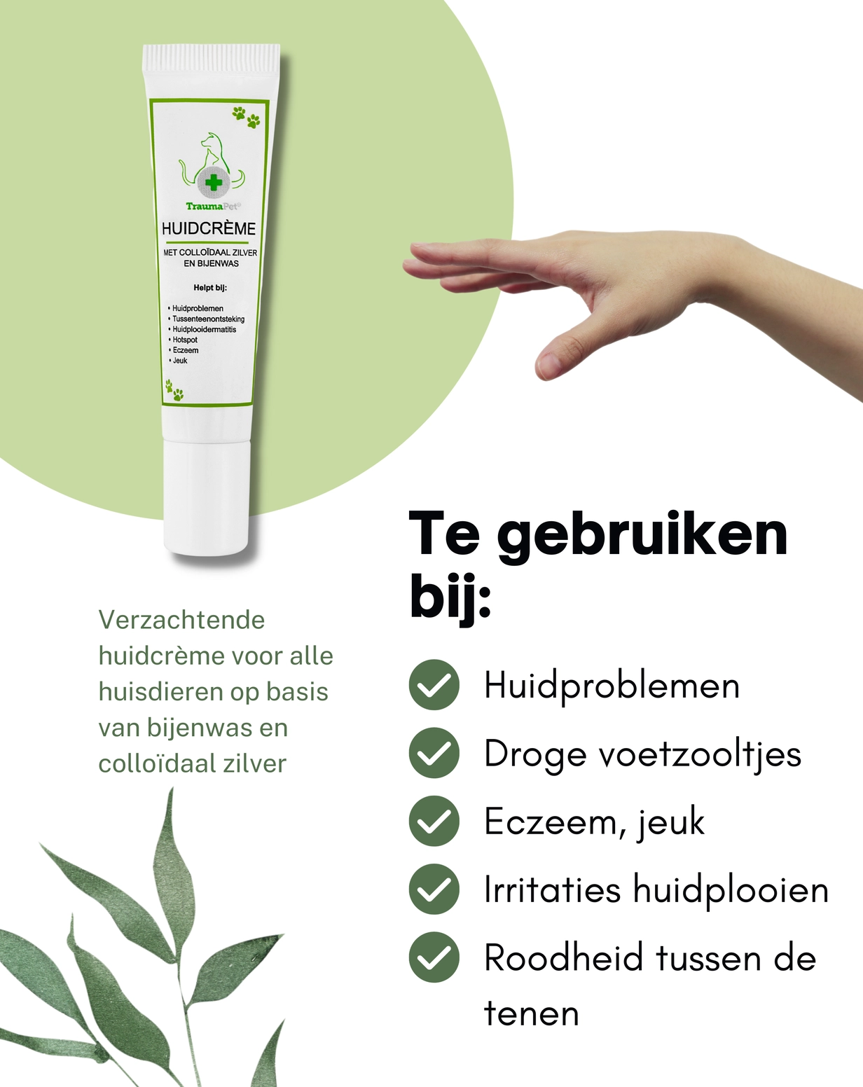 trauma pet huidcreme 1 Trauma Pet - Huidcrème - Colloïdaal Zilver en Bijenwas