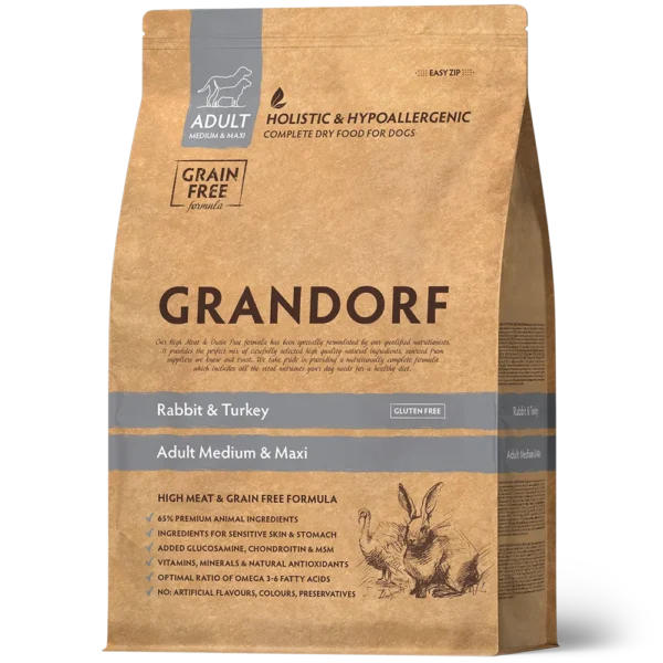 Grandorf Konijn & Kalkoen Adult Medium & Maxi