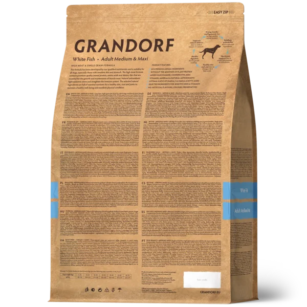 Grandorf - Glutenvrij Witvis - Adult Medium & Maxi
