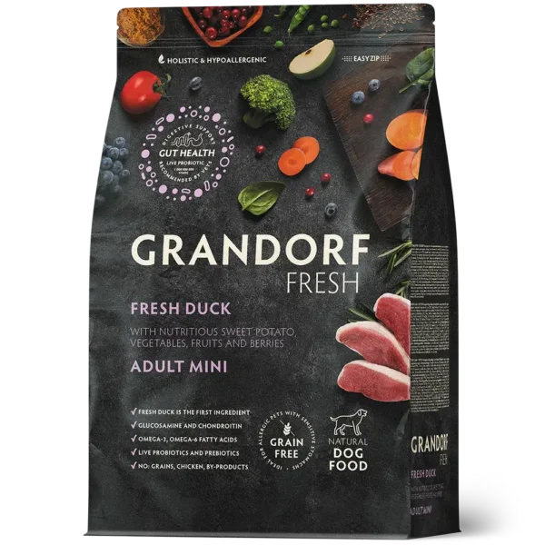 Grandorf Graanvrij Verse Eend Adult Mini