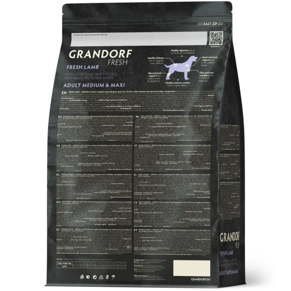 Grandorf | Graanvrij Vers Lam | Adult Medium & Maxi