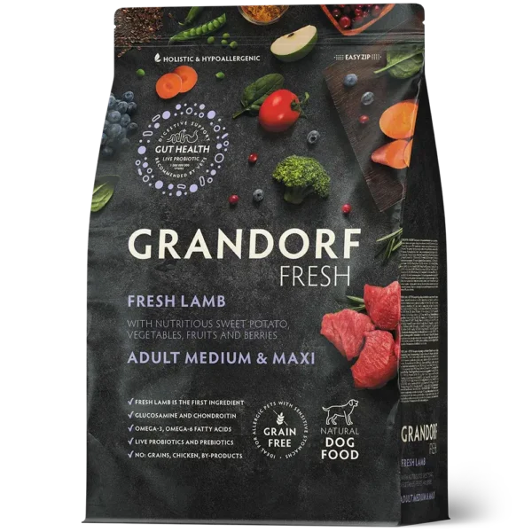 Grandorf Graanvrij Verse Lam Adult Medium & Maxi