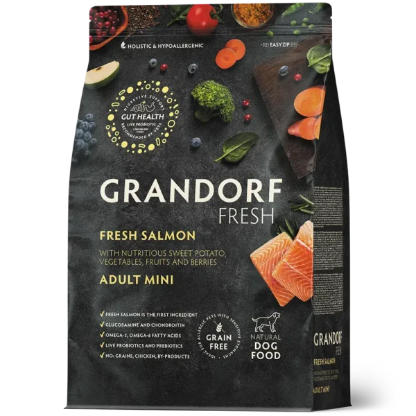 Grandorf Graanvrij Verse Zalm Adult Mini