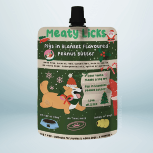 Meaty Licks Pigs in blanket flavoured Peanut Butter