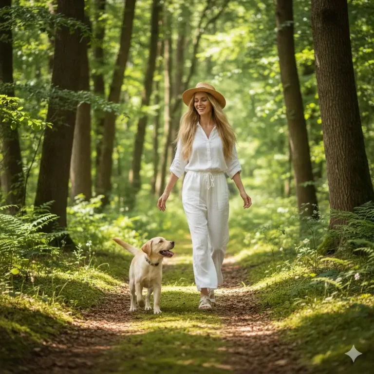 Labrador puppy wandeling